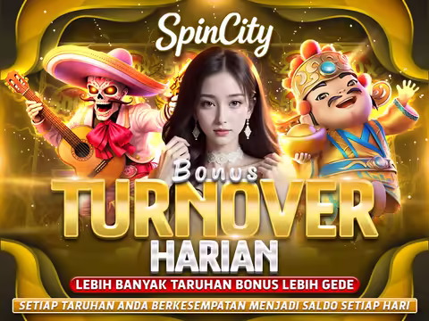 Ilustrasi bonus daily turnover rebate SpinCity dengan komisi harian.