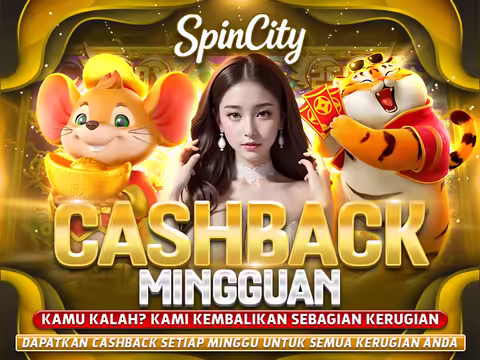 Ilustrasi weekly GGR cashback SpinCity untuk cashback mingguan.